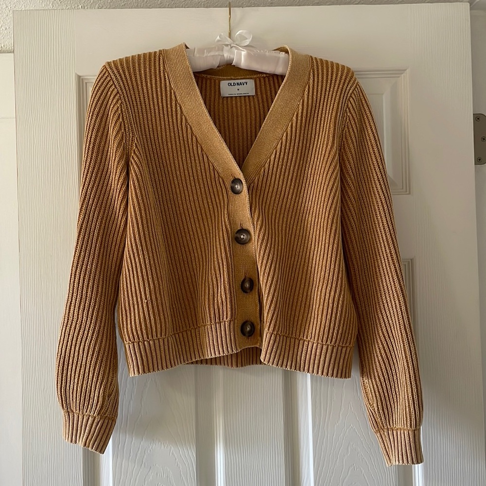 Old Navy 100% cotton cropped cardigan